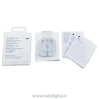 محتویات جعبه شارژر اصلی اپل A2344