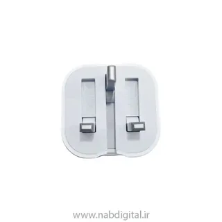 نمای نزدیک شارژر اصلی اپل A2344 با پین باز