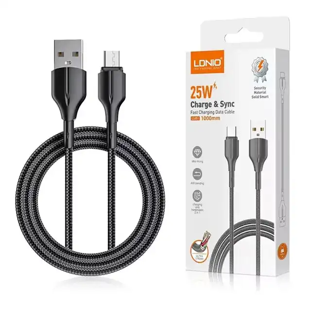 کابل شارژ LDNIO مدل LS851 با کانکتور Micro USB