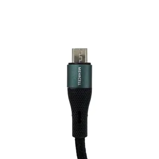 نمای نزدیک جلو کانکتور Micro USB کابل شارژ MehrCell MC-06