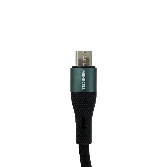 نمای نزدیک جلو کانکتور Micro USB کابل شارژ MehrCell MC-06