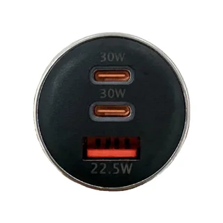 نمای روبه‌روی پورت‌های USB-C و USB-A شارژر MehrCell MC-20
